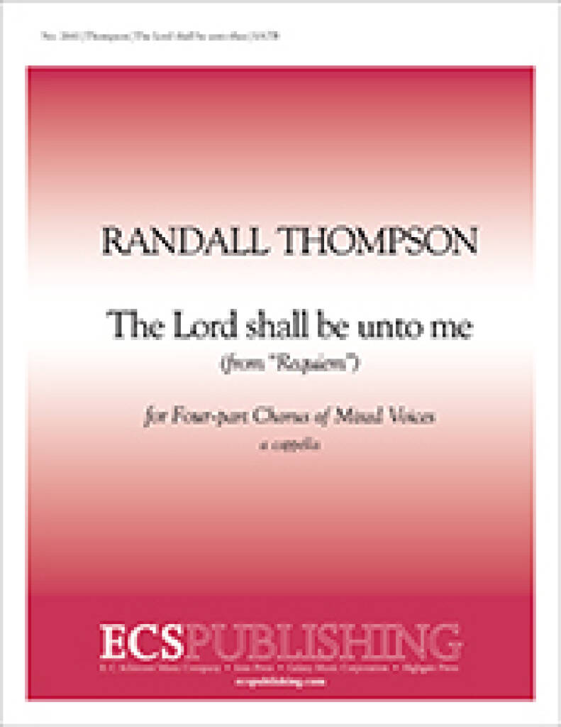 Requiem : The Leave-taking No. 2. The Lord shall be unto thee