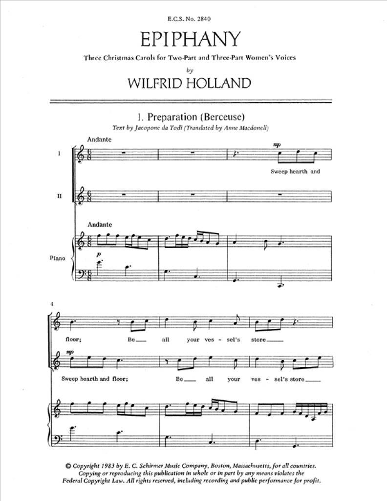 Epiphany : Three Christmas Carols
