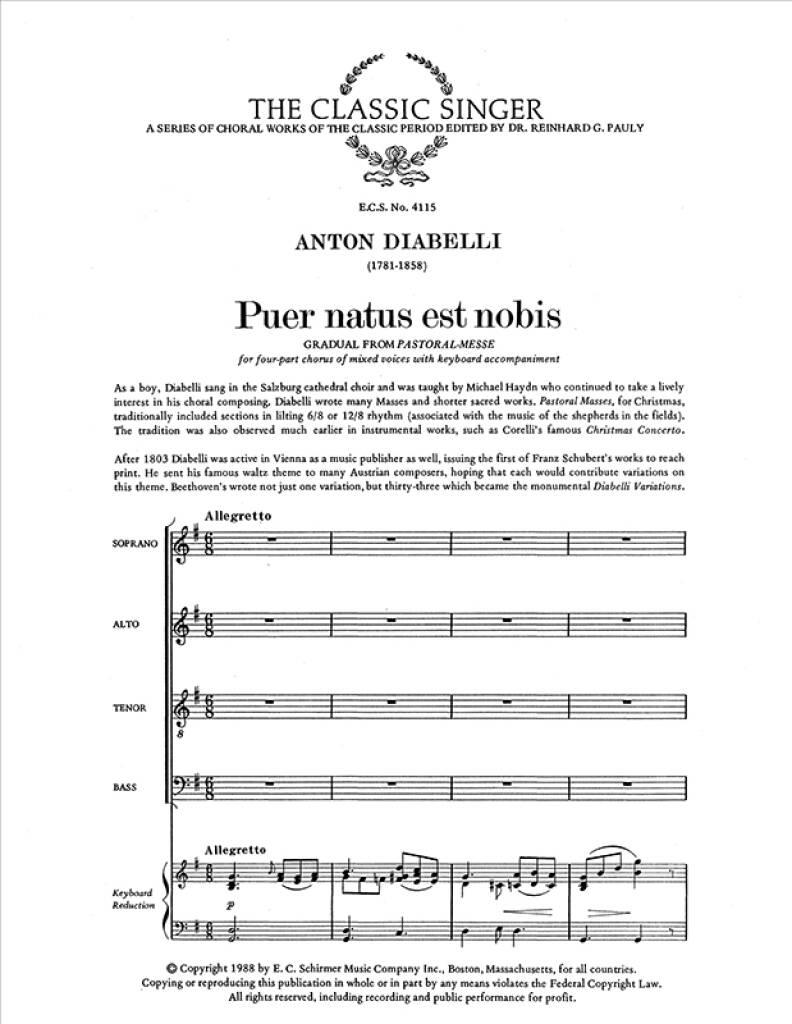 Puer natus est nobis : Christ Is Born This Holy Day