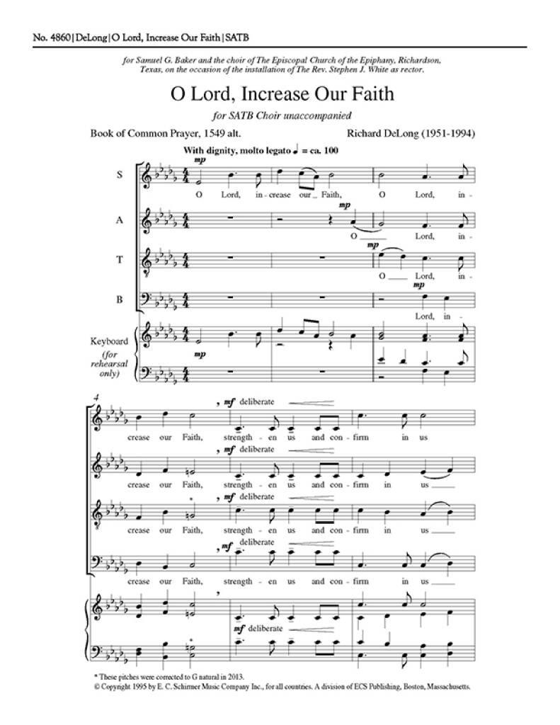 O Lord, Increase Our Faith