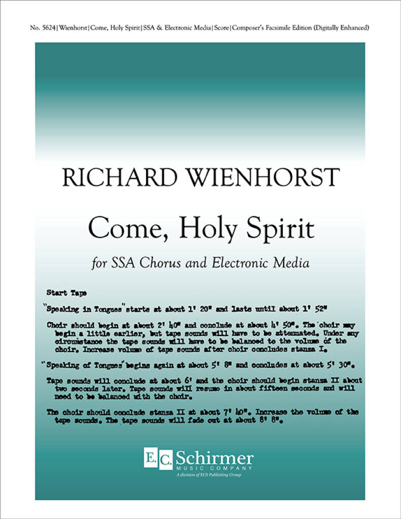 Come, Holy Spirit