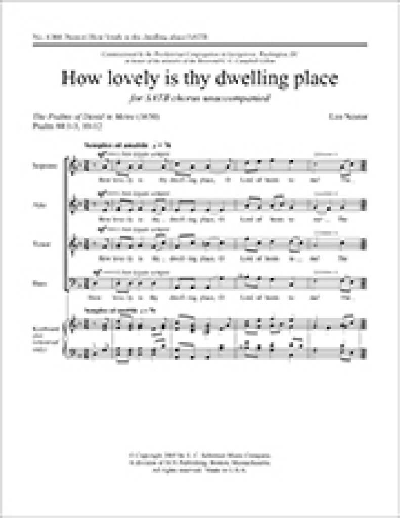 How Lovely Is Thy Dwelling Place
