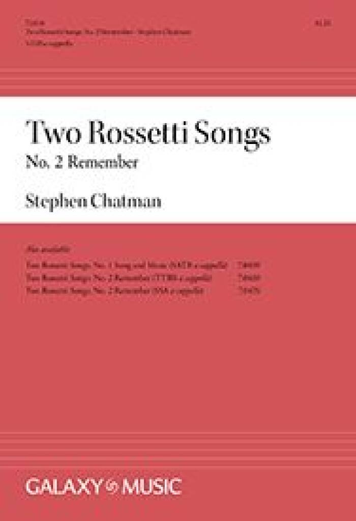 Two Rossetti Songs: No. 2 Remember