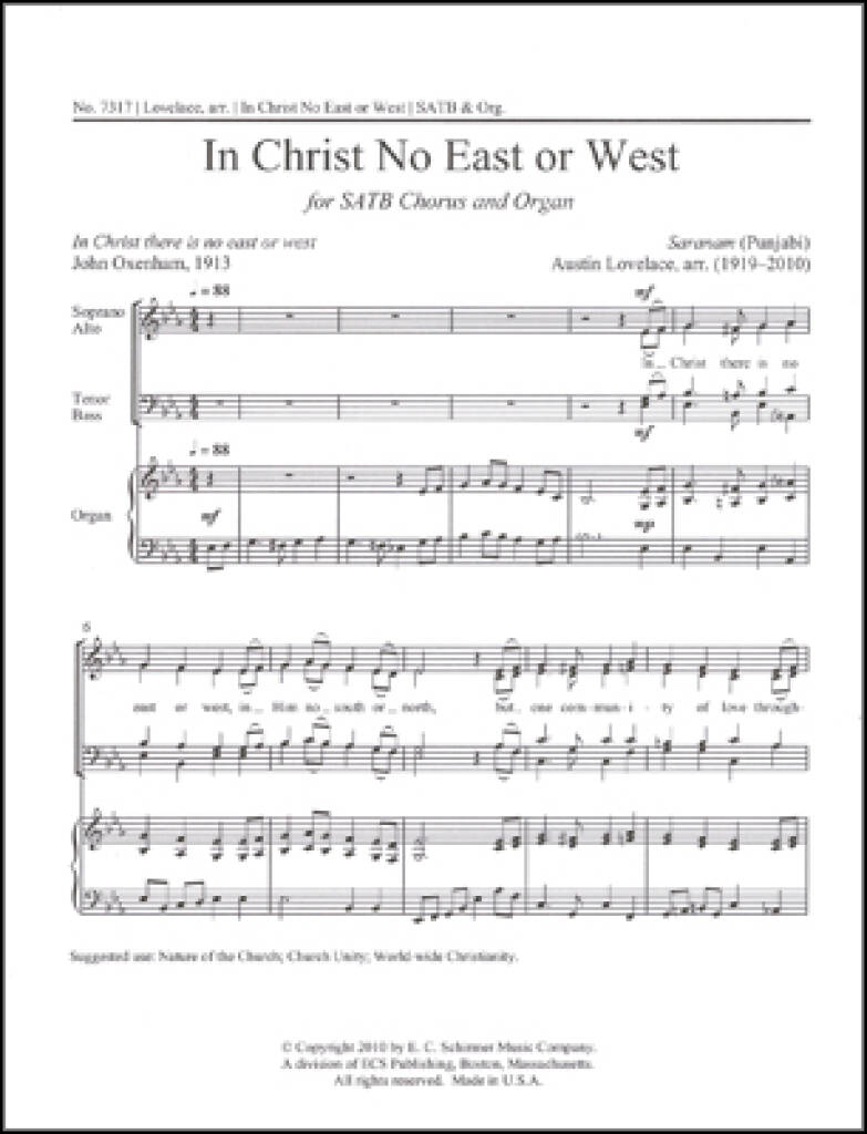In Christ No East or West