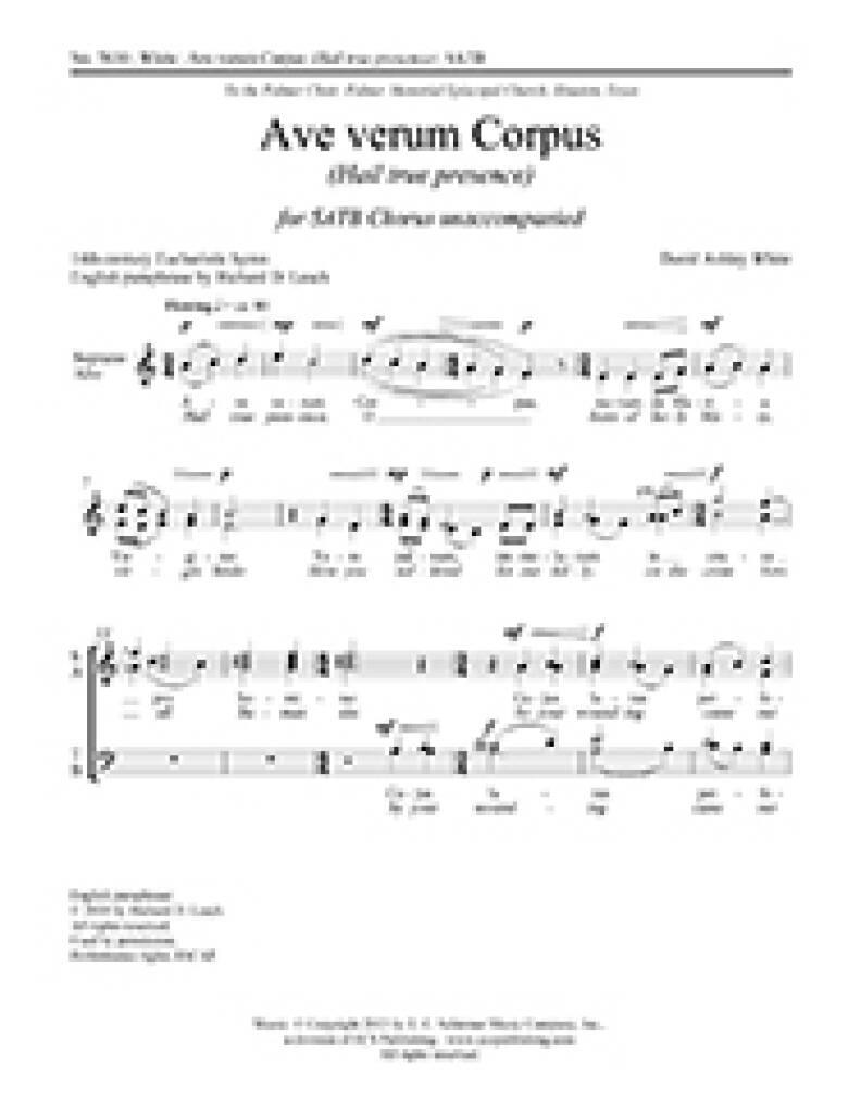 Ave verum Corpus : Hail true presence