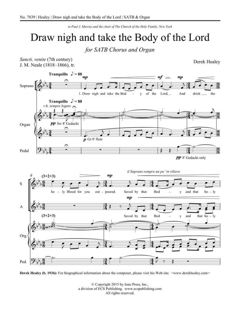 Draw nigh and take the Body of the Lord