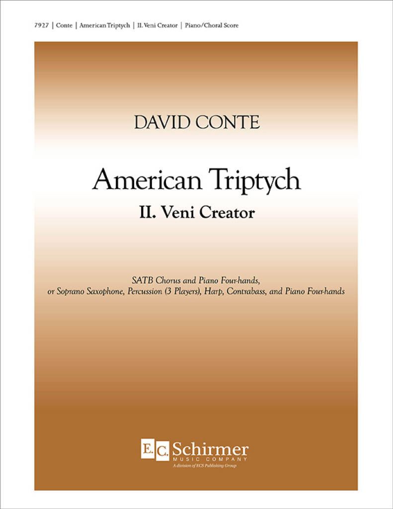 American Triptych: II. Veni Creator : Piano/Choral Score