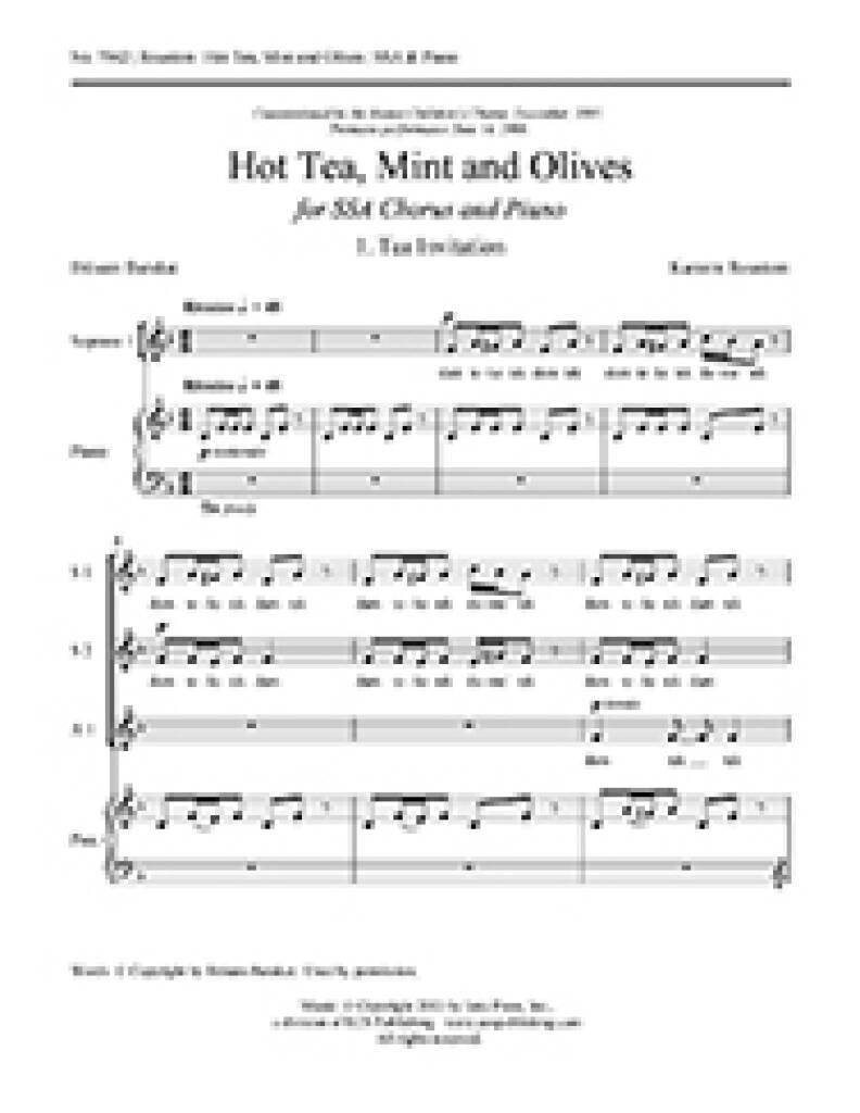 Hot Tea, Mint and Olives