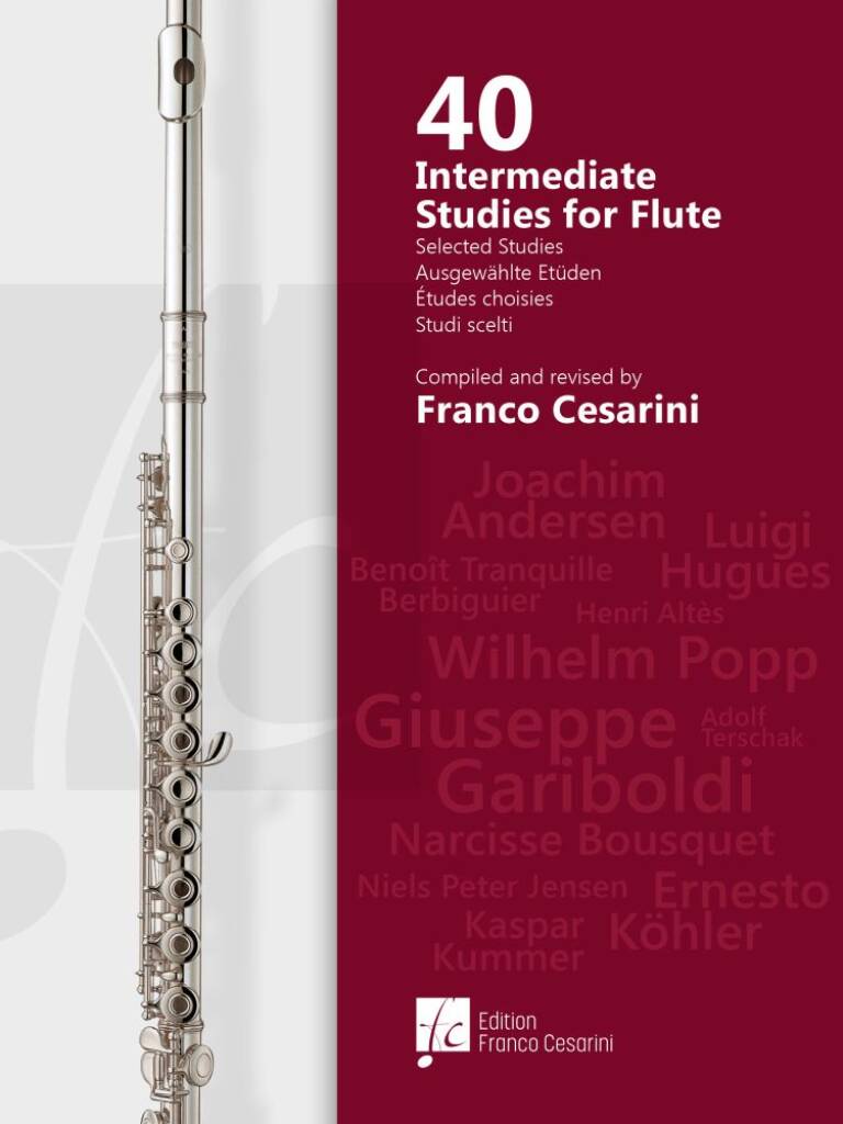 40 Intermediate Studies for Flute : Compiled and Revised by Franco Cesarini