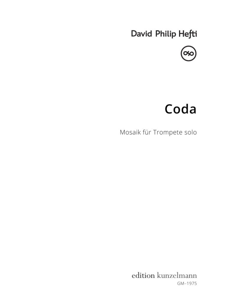 Coda : Mosaik für Trompete solo