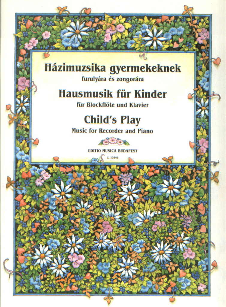 Hausmusik für Kinder : für Blockflöte und Klavier