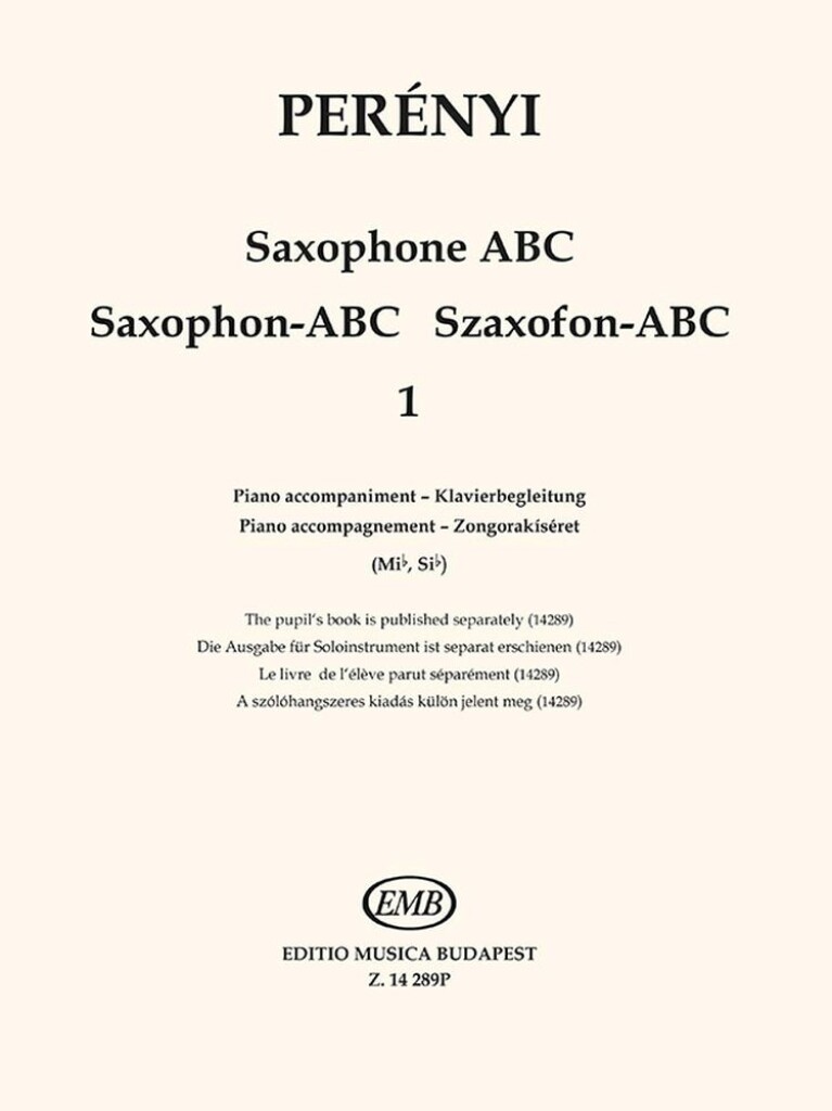 Saxophone-ABC 1 : Piano accompaniment (Mib, Sib)