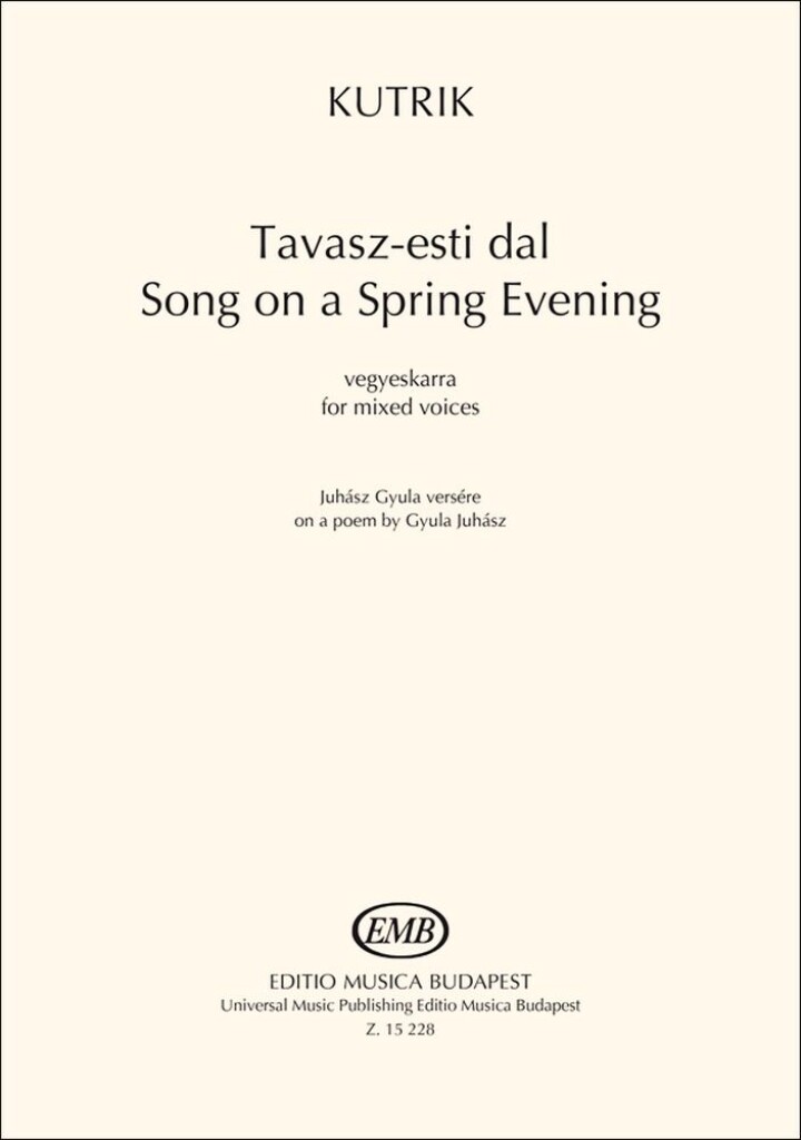 Song on a Spring Evening : for mixed voices