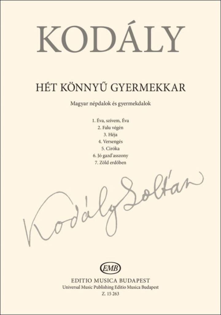 Hét könny? gyermekkar : Magyar népdalok és gyermekdalok