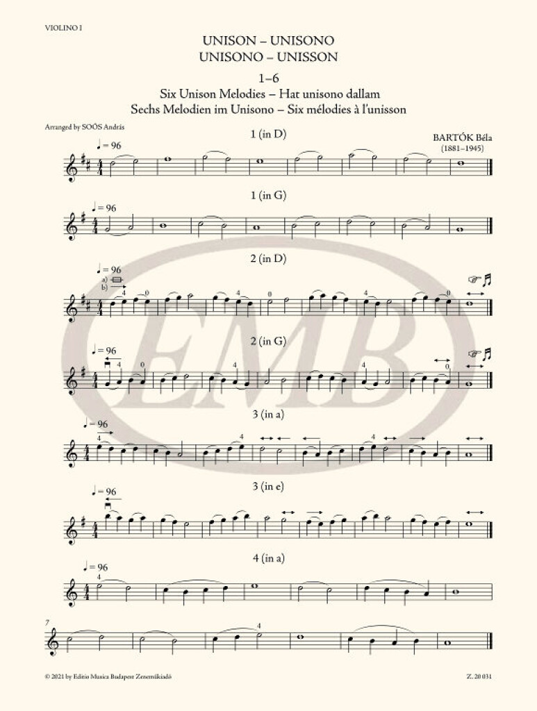 The Microcosm of String Ensemble Music Vol. 1 : based on Béla Bartók's Mikrokosmos - Elementary (first position)