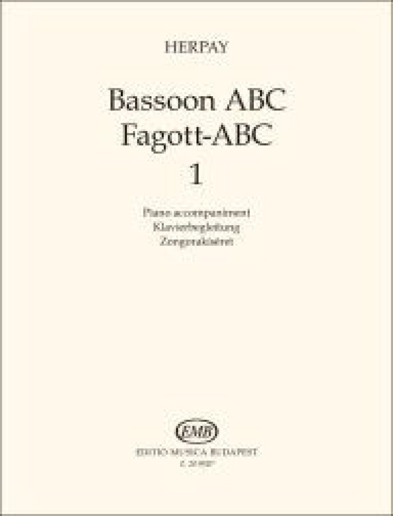 Bassoon ABC 1 : Piano Accompaniment