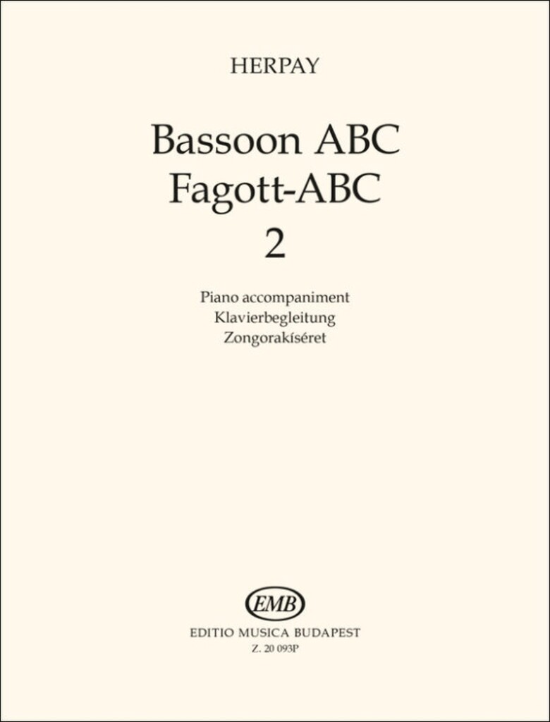 Bassoon ABC 2 : Piano Accompaniment