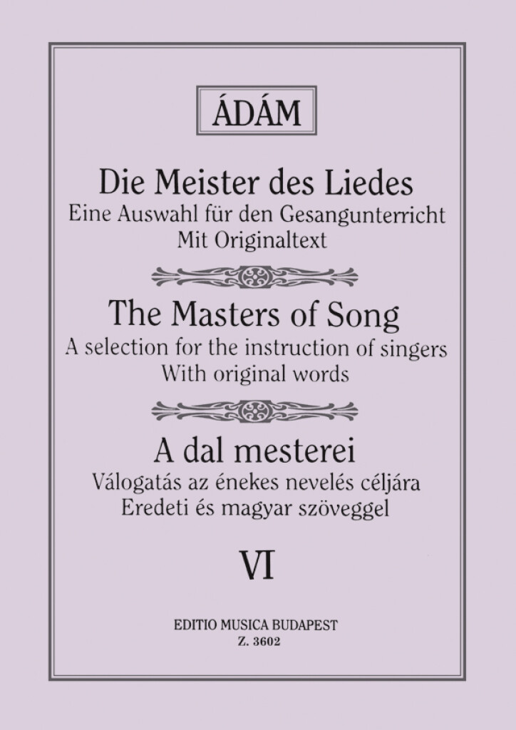 Die Meister des Liedes VI Alte italienische, fran : Alte italienische, französische, englische und deutsche Meister (tiefe Stimme)