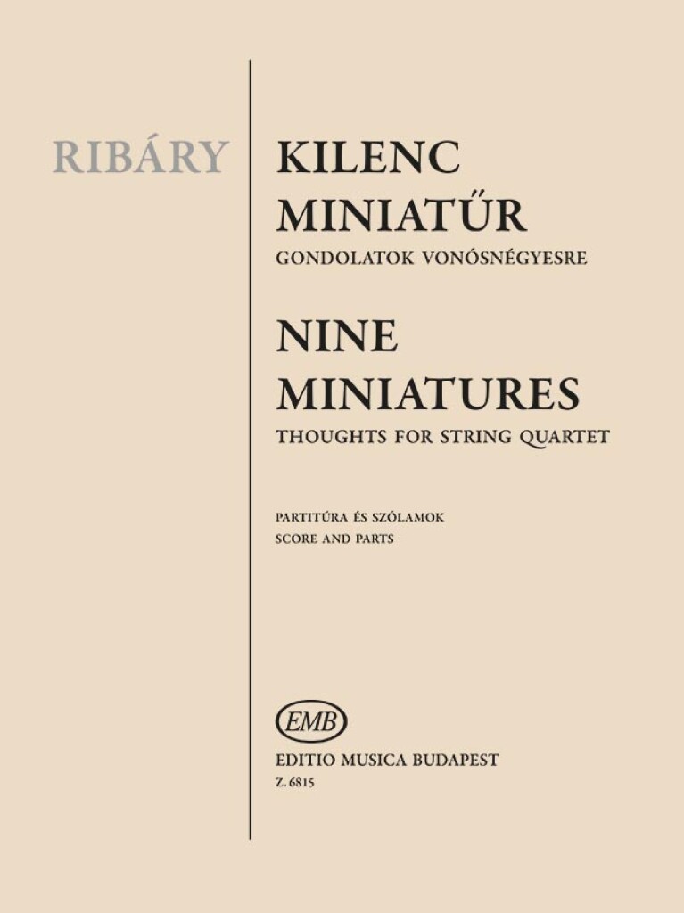 Neun Miniaturen für Streichquartett : für Streichquartett
