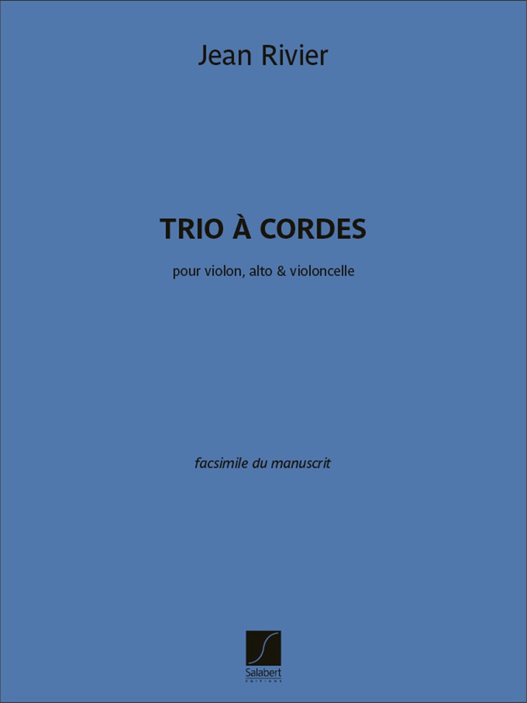 Trio à cordes : pour violon, alto & violoncelle