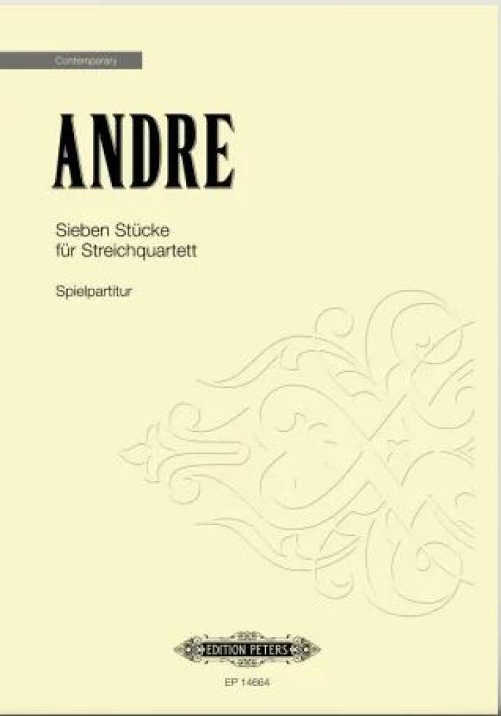 Sieben Stücke für Streichquartett : (Performing Score)