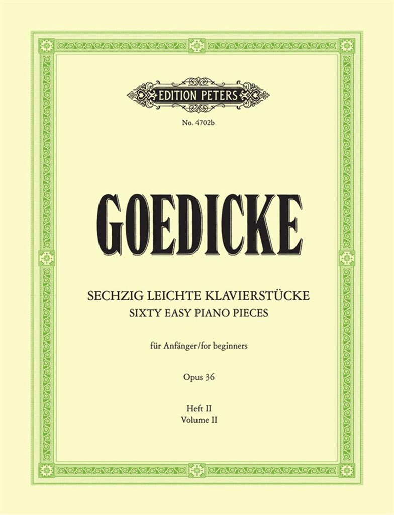 Sixty Easy Piano Pieces for beginners Op.36 Book 2