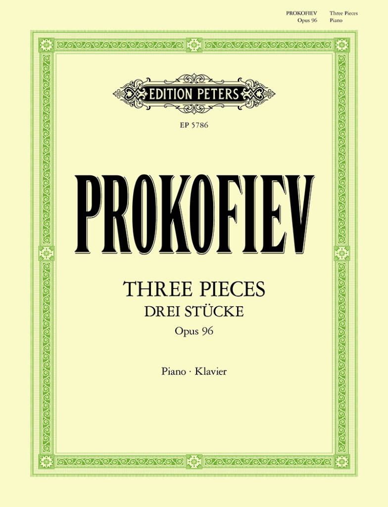 Three Pieces for Piano Op. 96 (1941/42)