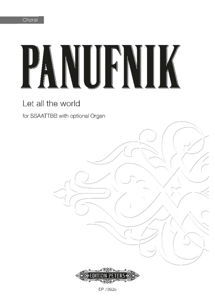 Let all the world : for SSAATTBB (with optional organ)
