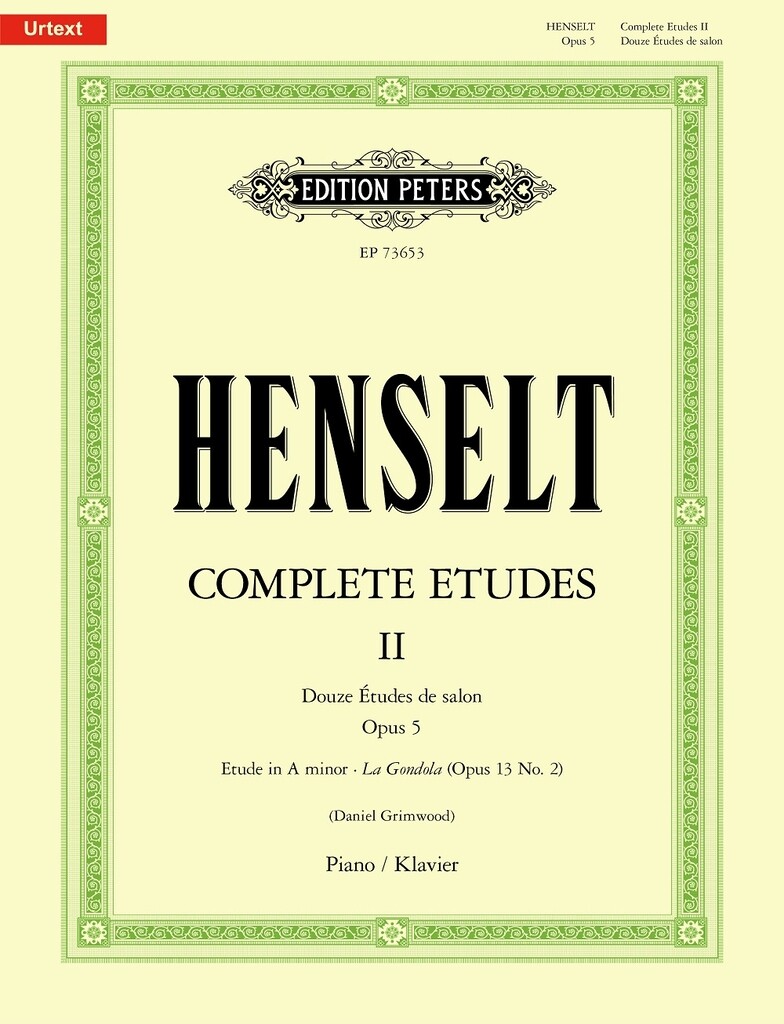 Complete Etudes for Piano, Volume II : Douze Études de salon Op. 5