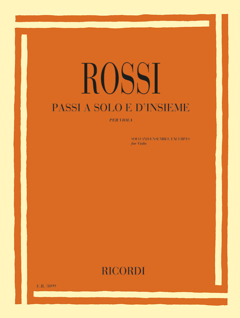 Passi a solo e d'insieme per viola : a cura di Danilo Rossi