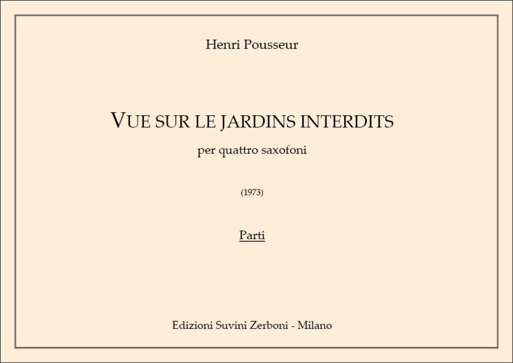 Vue Sur Les Jardins Interdits : (4 esemplari del 7809)