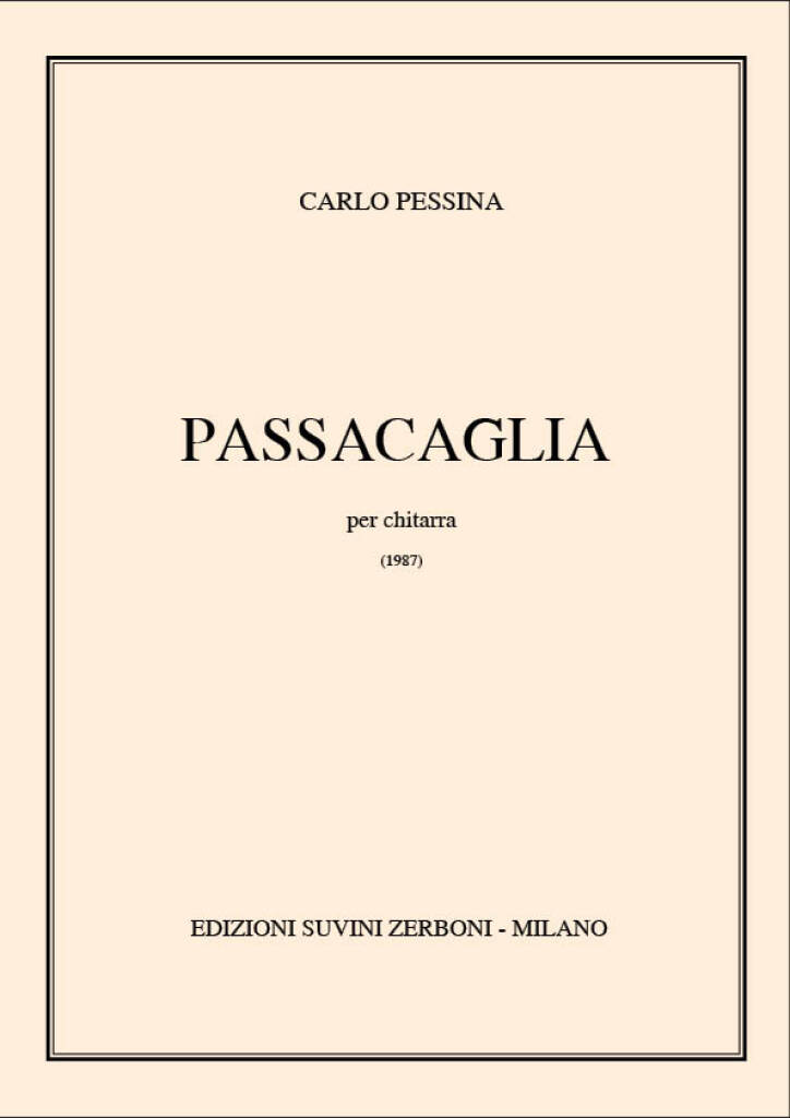 Passacaglia : per chitarra