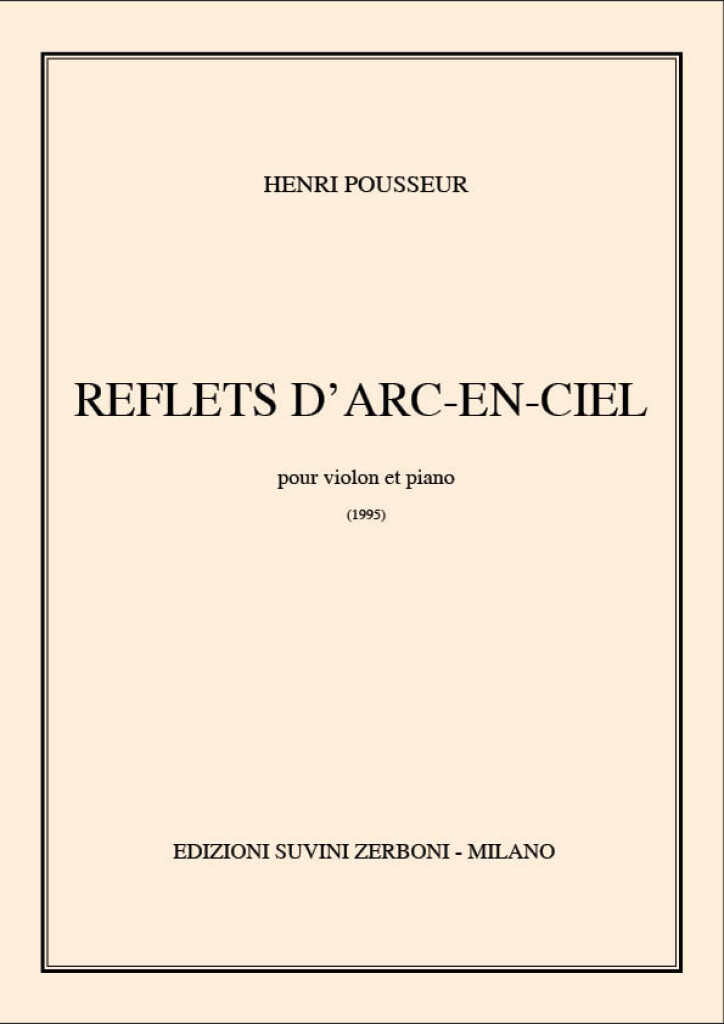 Reflets D'Arc-En-Ciel : per violino e pianoforte