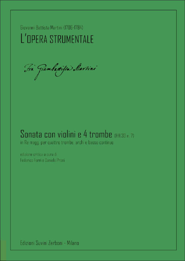 Sonata Con Violini E Quattro Trombe (Hh.30 N. 7) : in re magg. per quattro trombe, archi e basso continuo