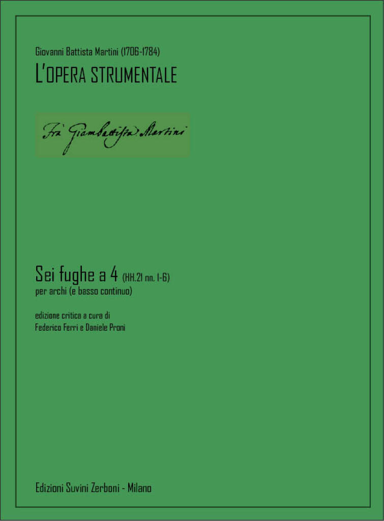 Sei fughe a 4 (HH.21 nn. 1-6) : per archi (e basso continuo)
