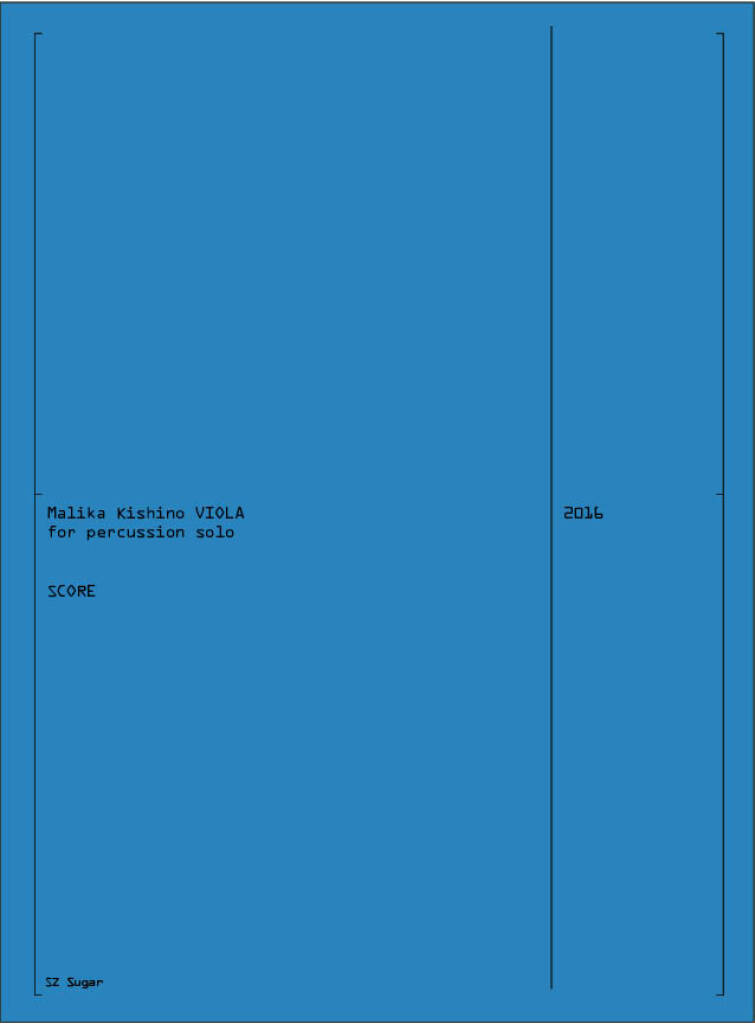 VIOLA : for percussion solo