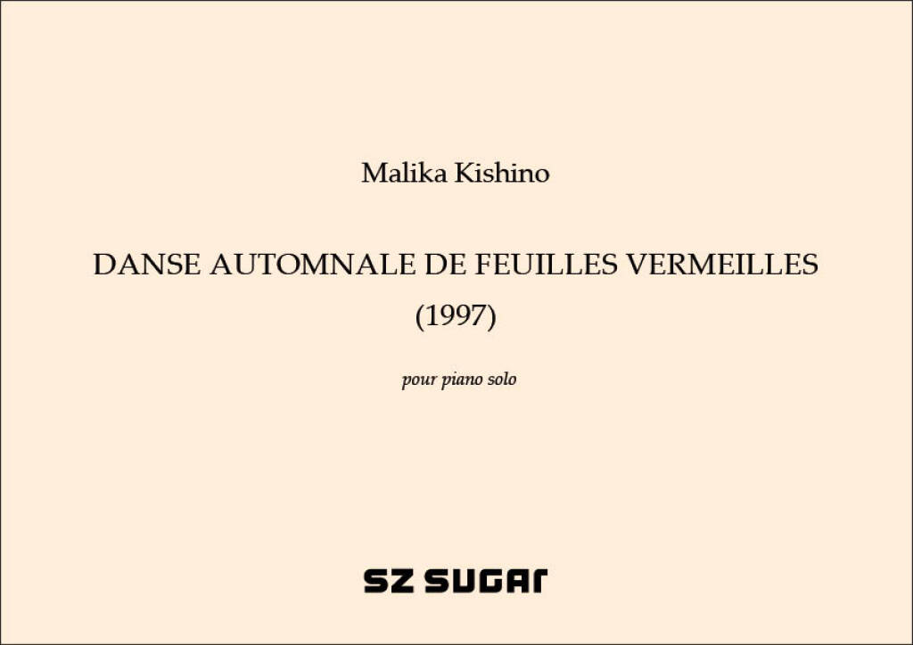 Danse automnale de feuilles (1997) : pour piano solo