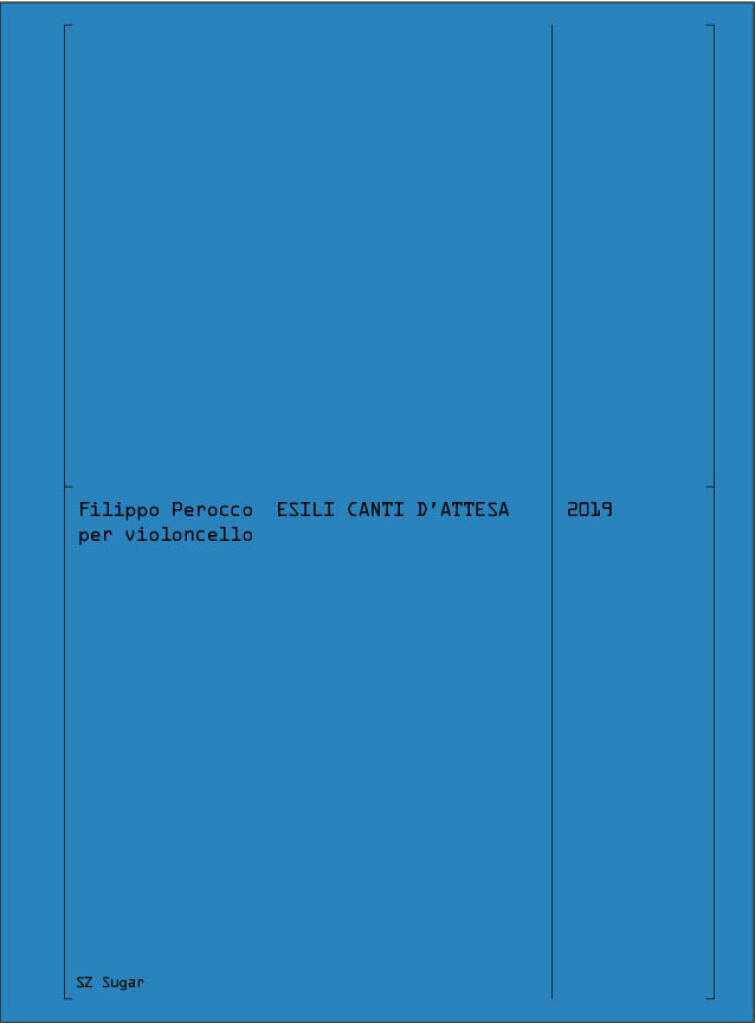 Esili canti d'attesa : per violoncello