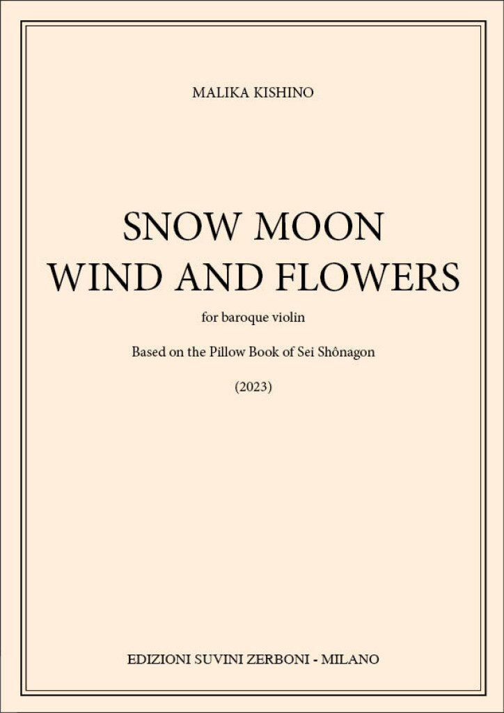 Snow Moon Wind and Flowers : for baroque violin