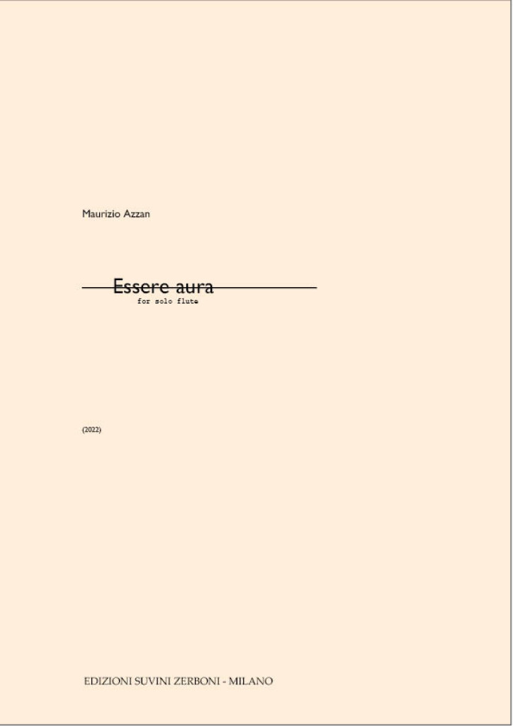 Essere aura : for solo flute