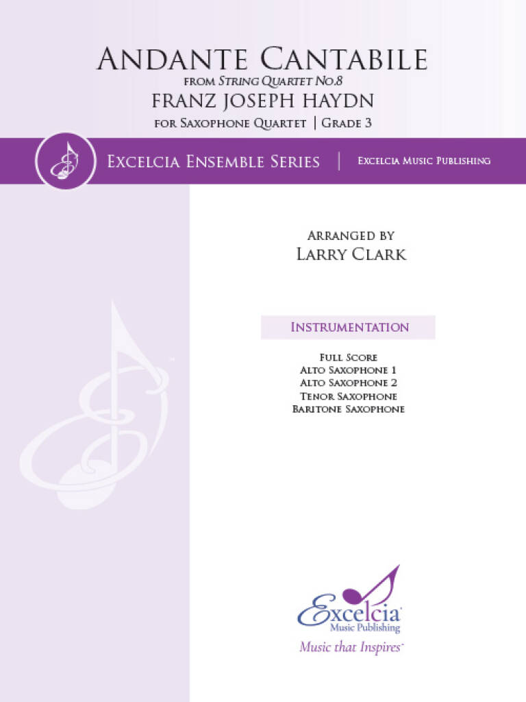 Andante Cantabile : for Saxophone Quartet