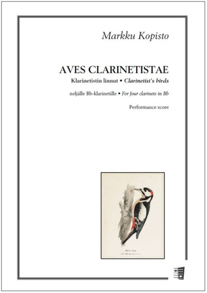 Aves clarinatistae : Klarinetistin linnut neljälle Bb-klarinetille - Esityspartituuri