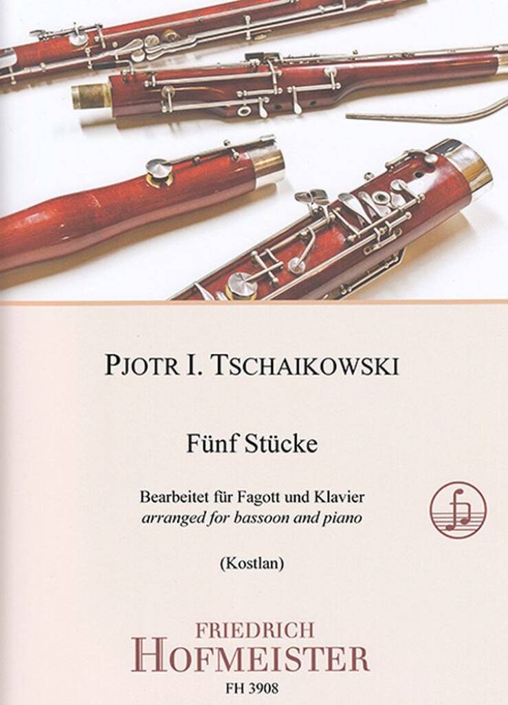 Fünf Stücke : Bearbeitet für Fagott und Klavier