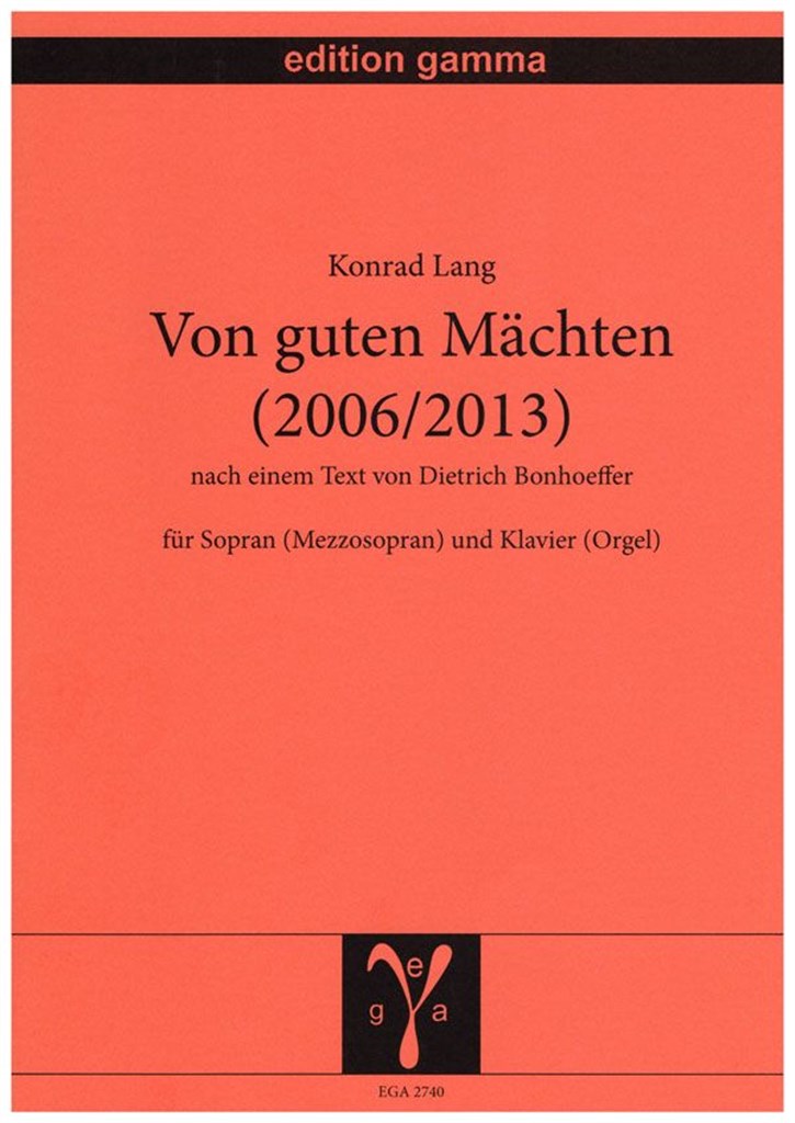 Von guten Mächten : nach einen Text von Dietrich Bonhoeffer