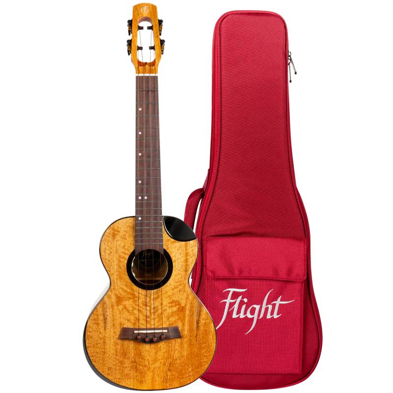 Fireball Tenor Electro Ukulele - massiv mangotræ med taske