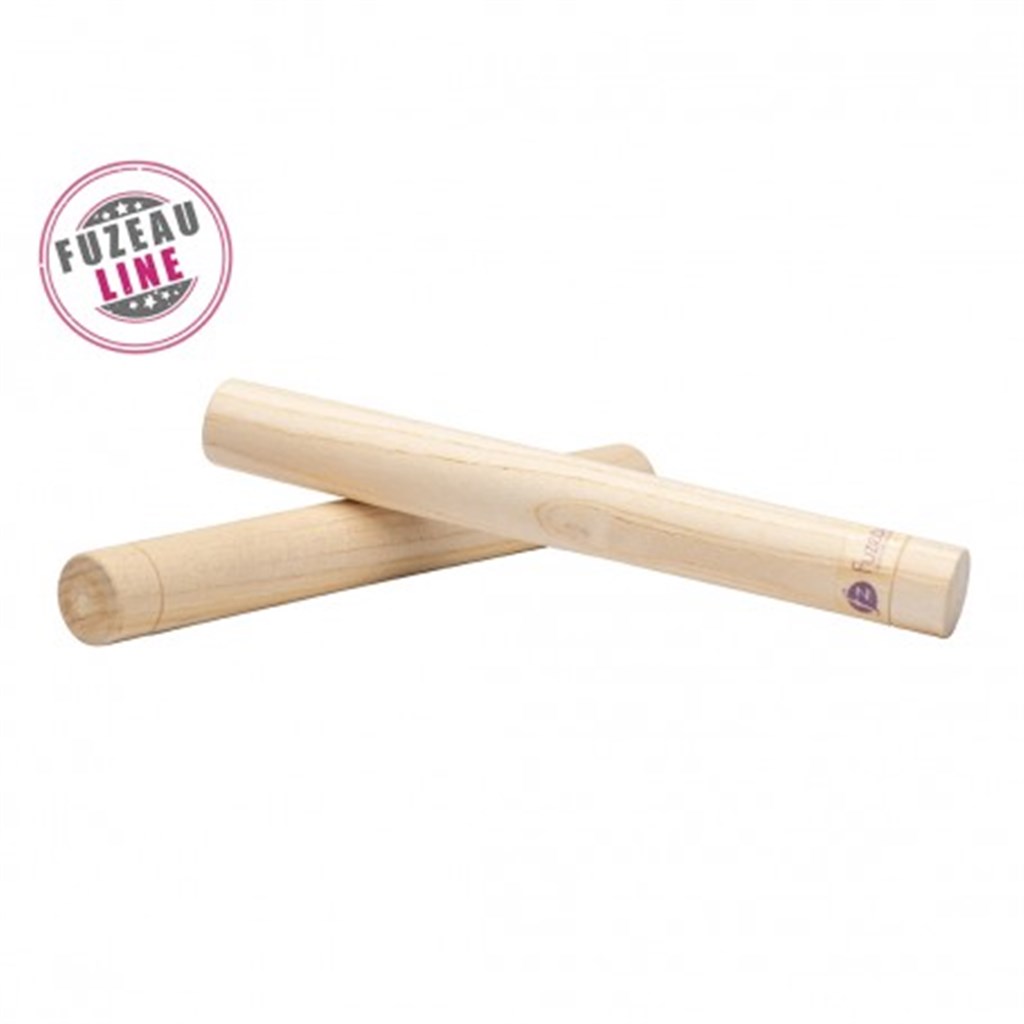 Claves En Bois Acacia 18 Cm : Longueur 18 cm - Diamètre 2 cm