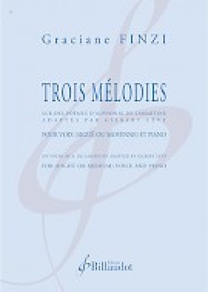 Trois mélodies : sur des poèmes d'Alphonse de Lamartine