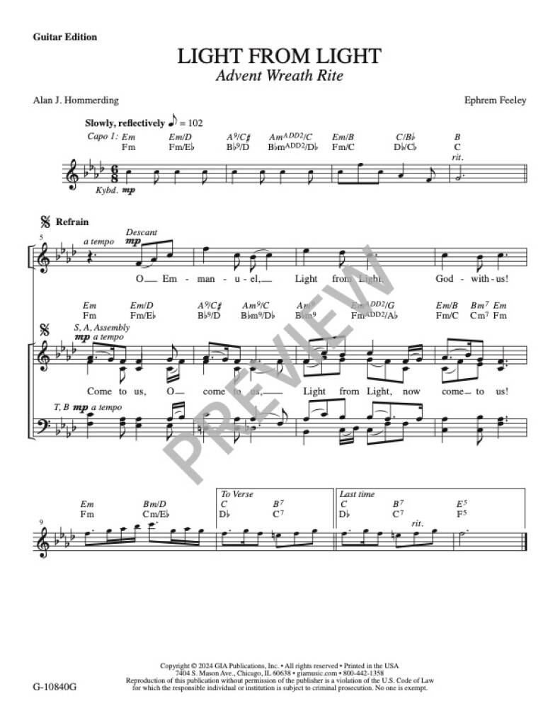 Light from Light : Advent Wreath Rite / Advent Intercessions