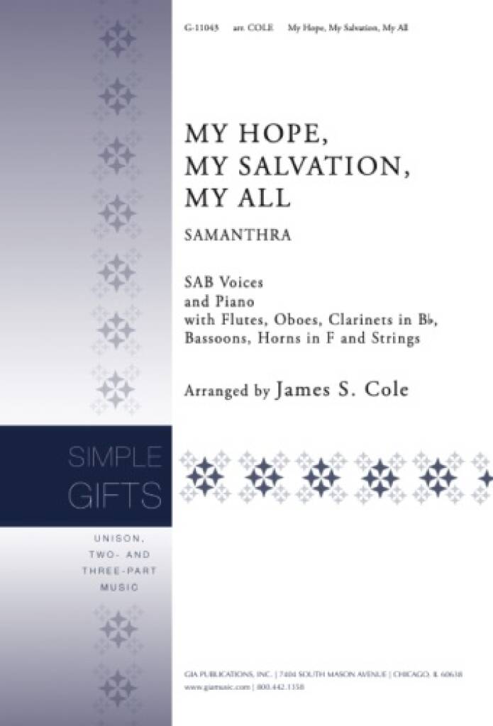 My Hope, My Salvation, My All : Samanthra