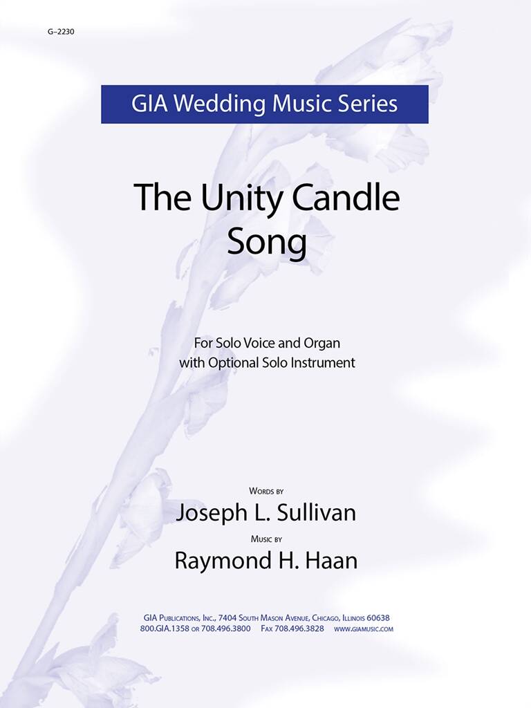 Unity Candle Song, The : optional Flute and Violin